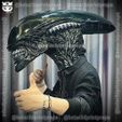 z5363073370673_737abe51f0eaad447411f9b9bbb6f99f.jpg Alien Xenomorph Head Decor Wearable Cosplay