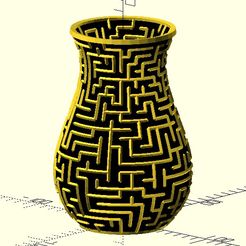 maze_vase.jpg Télécharger fichier STL gratuit Vase de labyrinthe • Design à imprimer en 3D, JustinSDK