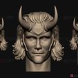 01.jpg Loki Head - Tom Hiddleston - Loki TV series 2021 - High Quality 3D print model