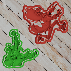 untitled.png Fichier STL crochet et crocodile COOKIE CUTTER set of 2・Plan pour imprimante 3D à télécharger