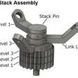 Gear Stack Assembly Stack Pin Link Level 1—' Link Level 3 “Link Level 2 Gear Level 37] Gear Level 277 Gear Level 1~ Spherical Parallel Manipulator
