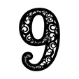 9.png Numeric Art 2D Number