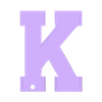 Led K.stl Alphabet Led Letter K