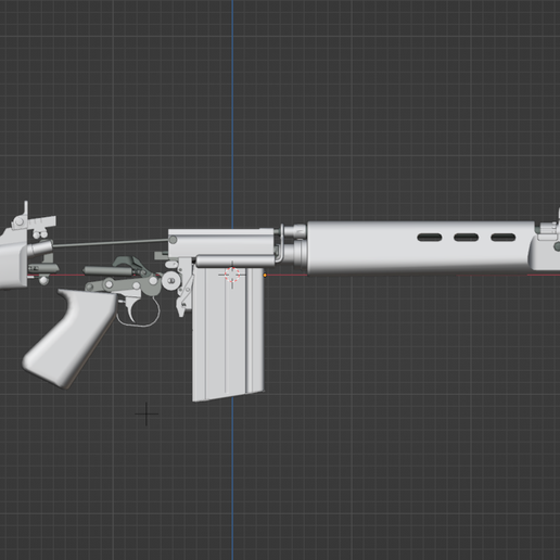 🌆 FN FAL Full Internal Reference Model・ 3D File for 3D printing・Cults