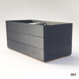 Caja-joyero-modular.png Desk organizer box, modular box for office accessories, modular pencil case.