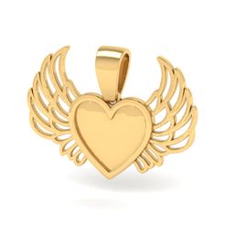 01-1.jpg STL file Herart wings pendant・3D print design to download