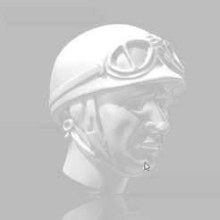 snapshot91.png Free STL file FANGIO F1 CABEZA CARRERAS JUAN MANUEL FANGIO・Object to download and to 3D print