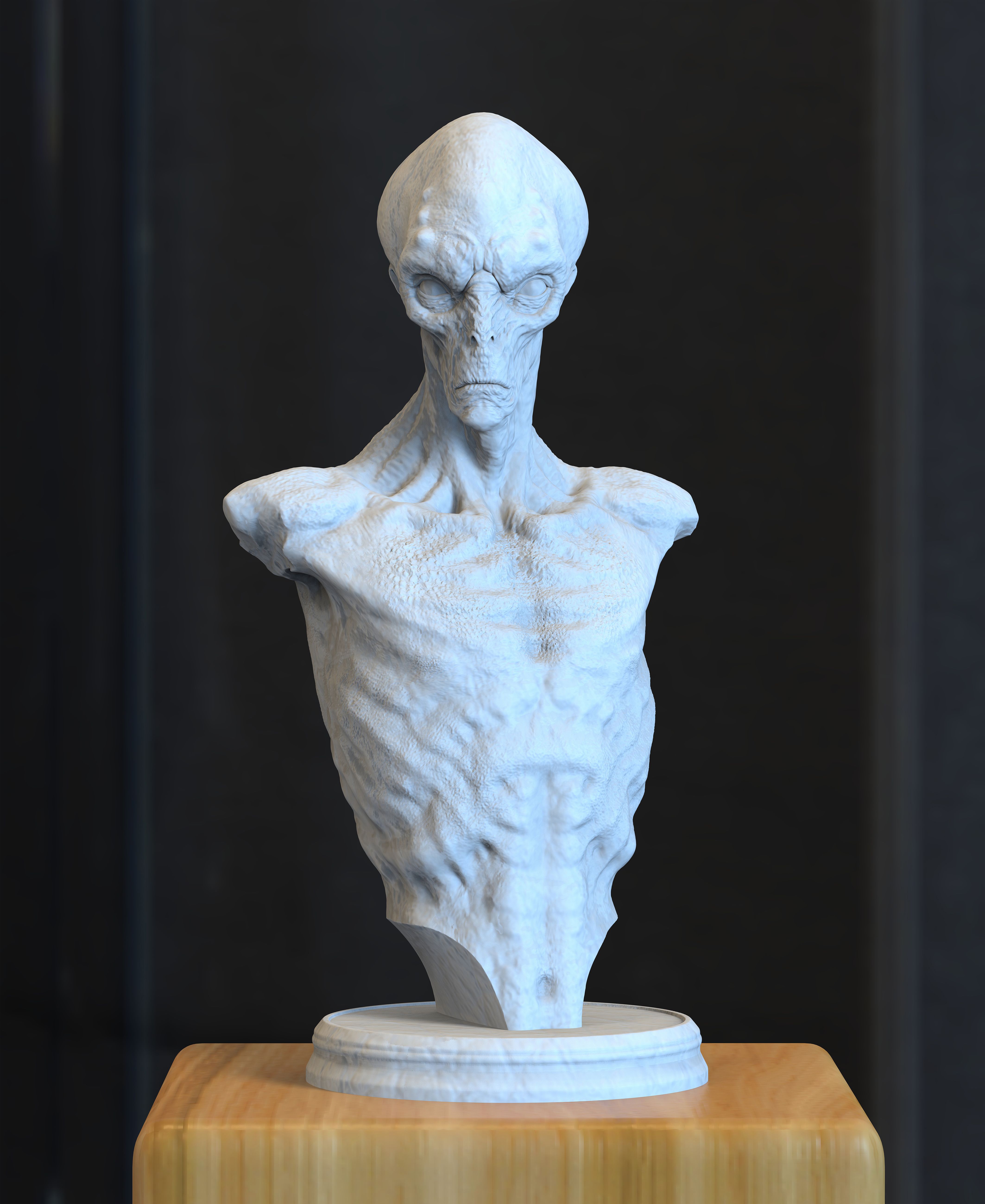 Download STL file Alien Bust • Model to 3D print • Cults