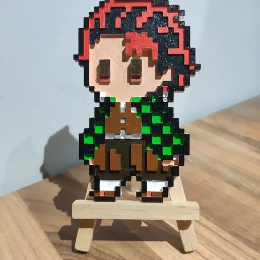 Pixel Kamado Tanjiro 3D model