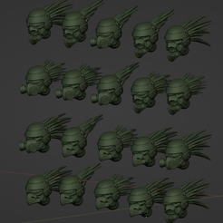 HeadsEtsy.png STL-Datei Kannibalische Hühner mit Helmen! kostenlos・Design für 3D-Drucker zum herunterladen
