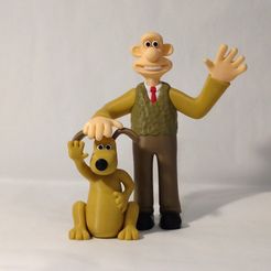 both front1.jpg Archivo 3D gratuito Wallace y Gromit・Design para impresora 3D para descargar