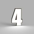 NUMERO-4.jpg PACK LED NUMBERS FROM 0 TO 9 - SIGN - POSTER