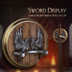Small-Mount-1-Showcase-011.png Sword Display - Simple Sword Display Wall Decor