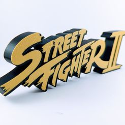 IMG_20230526_115024.jpg STL-Datei Street Fighter 2 Ausstellungsstück und Magnetschild・3D-druckbare Vorlage zum herunterladen