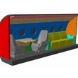 cabin_1.jpg Embraer Legacy 500 passenger cabin 3D print model