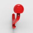 MOTORCYCLE-HELMET-HOLDER-basic-03.jpg MOTORCYCLE HELMET HOLDER  |  bicycle helmet holder  |  helmet support  | HELMET WALL MOUNTED    |  Moto HELMET  |   Bike HELMET   |    3D MODEL STL | STL | 3D PRINTING FILE |
