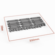 dim_render3_sqr1k.png 3D file Scissor Paint Rack (Apple Barrel)・3D print design to download