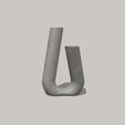 IMG_2597.jpeg Open 'U' Shaped Design Vase - Stylish 3D Model for Flowers