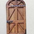 Old-door.jpg 1/12 Old dollhouse door (Model No.9)