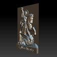 015.jpg CNC 3d Relief Model STL for Router 3 axis - Saint George killing dragon