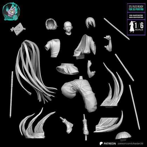 🔥 Benimaru Shinmon FIRE FORCE - STL ready for 3D Printing・ 3D File for ...