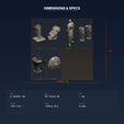 04_dimensions.png Fantasy Armor & Accessories - 6-Model STL Bundle