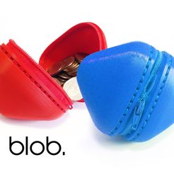 blob_1_display_large.jpg Free STL file Blob - zipper pouch・3D printing model to download