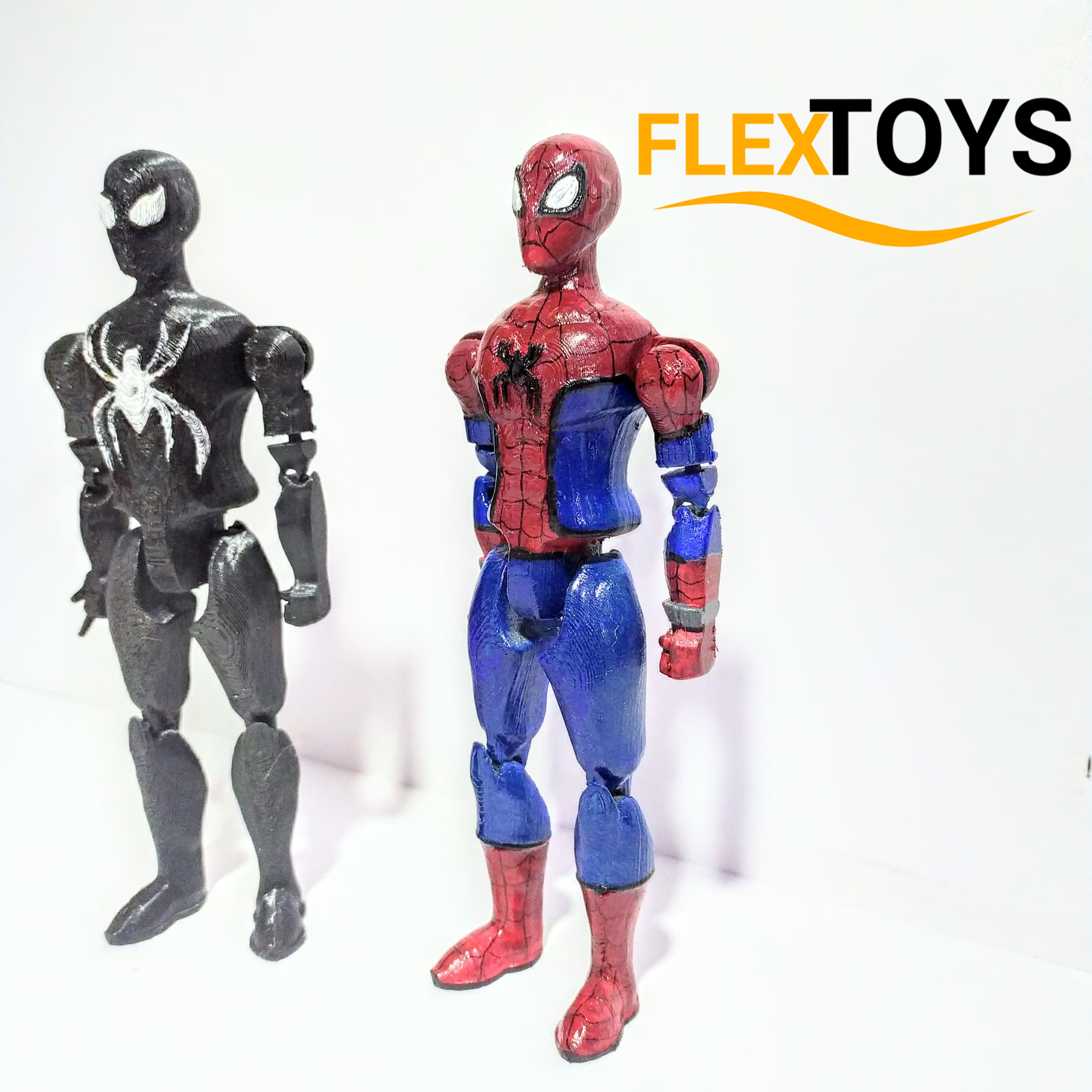 Spiderman-1.png Fichier STL Figurine d'interprétation de Spider-man Flexi (Spider-verse 1/6)・Design pour imprimante 3D à télécharger, FlexToys