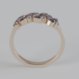 4.png Marquise & Round Diamond Cluster Ring | 3D Printable