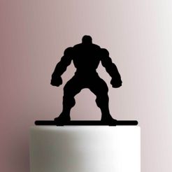 JB_Hulk-Body-225-A682-Cake-Topper.jpg STL-Datei TOPPER HULK・3D-druckbares Modell zum herunterladen