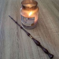 Albus Dumbledore Elder wand - Harry Potter films 3D print model