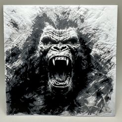 IMG_7063.jpeg Raging Gorilla - WALL ART - HUEFORGE - FILAMENT PAINTING