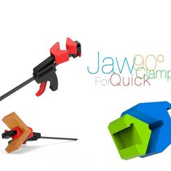 Jaw-90-degry-for-Quick-Clamp.jpg Download free STL file Jaw 90° for Quick Clamp • 3D print template, perinski