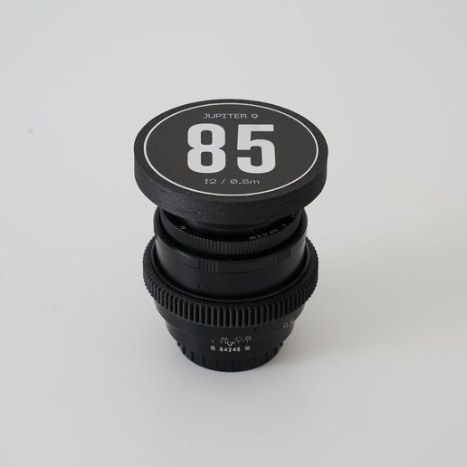 Cine-Mod Kit: Focus Gear and Cap for 85mm Jupiter 9 Lens