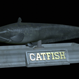 Catfish-statue-19.png fish wels catfish / Silurus glanis statue detailed texture for 3d printing