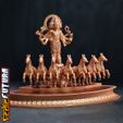 SQ-15.jpg Surya - The Sun, with 7 horses & his Charioteer Aruna