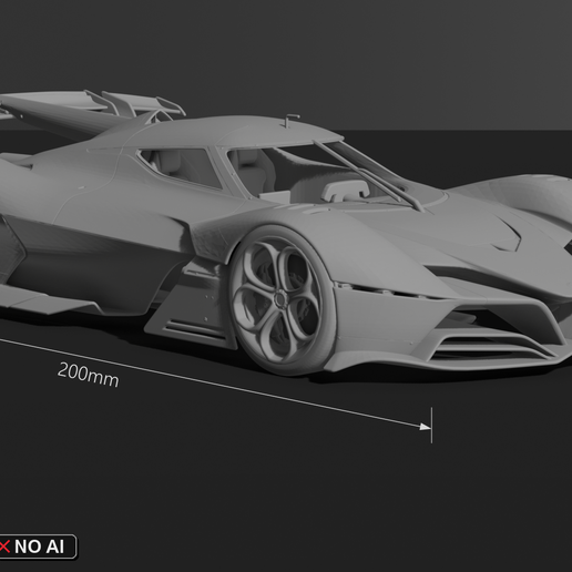 Alfa Romeo 8C-R Tazio 2020 STL 3D Print Model