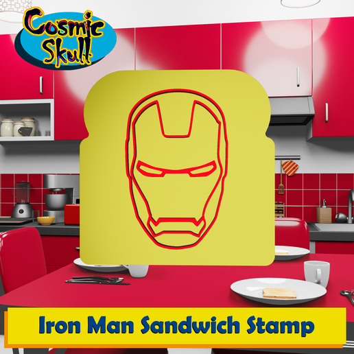 Iron Man (Marvel Cinematic Universe) Sandwich Stamp 3D model