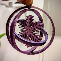 Triple Ring Snowflake Ornament