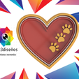 corazonpatita1.png HEART AND PAWS PET LOVERS COOKIE CUTTER