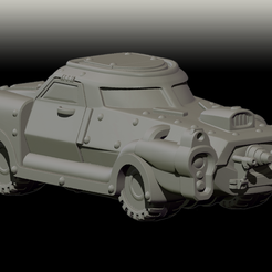 Car_Front.png STL file Wargaming Terrain - Grimdark Hotrod・3D printing template to download