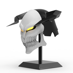 01.png STL file Hollow WHITE Mask -- Bleach・3D printer model to download