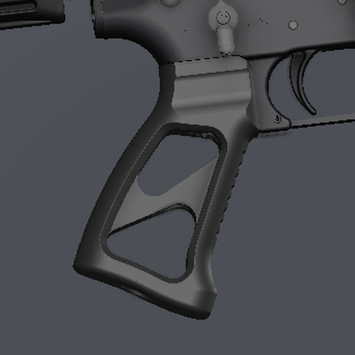 ar15 grip 3D model
