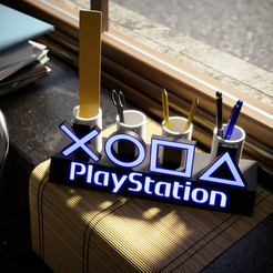 sin_nombre2.png Archivo STL playstation pencil holder・Objeto para impresora 3D para descargar