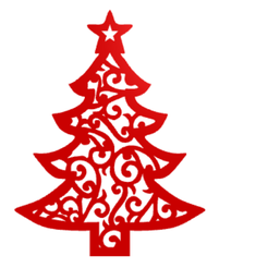 Näyttökuva-2021-11-22-215216.png Télécharger le fichier STL Décoration murale en forme d'arbre de Noël • Objet pour imprimante 3D, Printerboy