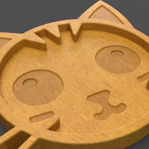 🐱 Cat Tray - 3D STL Model For CNC and 3D Printer・ STL File for 3D ...