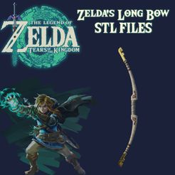 Pre1.jpg 3D file Long Bow from Zelda:Tears of the Kingdom・3D print design to download
