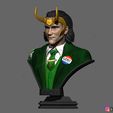 02.jpg Loki Bust - TV series 2021 - Marvel Comics 3D print model
