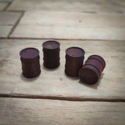 IMG_20200612_170839.jpg STL file Oil Drums - for Tabletop and Dioramas・3D printing idea to download