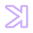 k_Low_case.stl squid game - alphabet font - cookie cutter